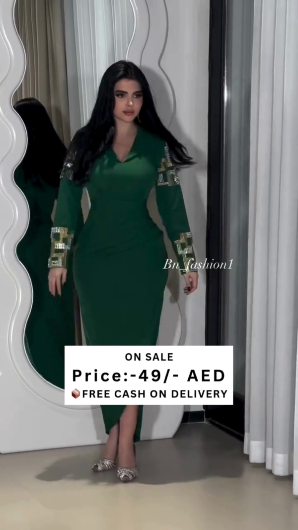 Women Bodycon Green Dress