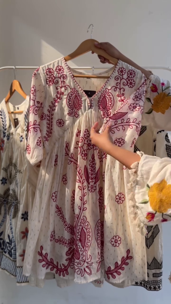 ✨ Boho Chic Embroidered Cotton Dresses – Timeless Elegance ✨